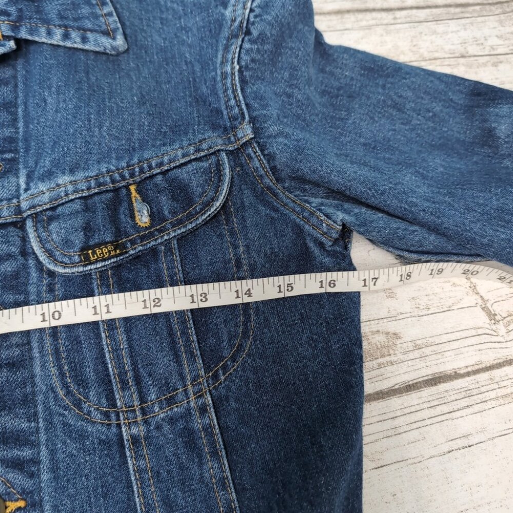 Vintage Lee Riders Made In Canada Denim Jean Jacket Medium To Dark Wash - Picture 8 of 10